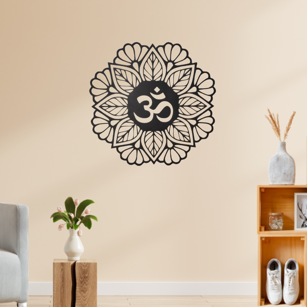 Buy Laser Cut Custom Om Mandala Wall Sign - Wooden Wall Art | Decor We 